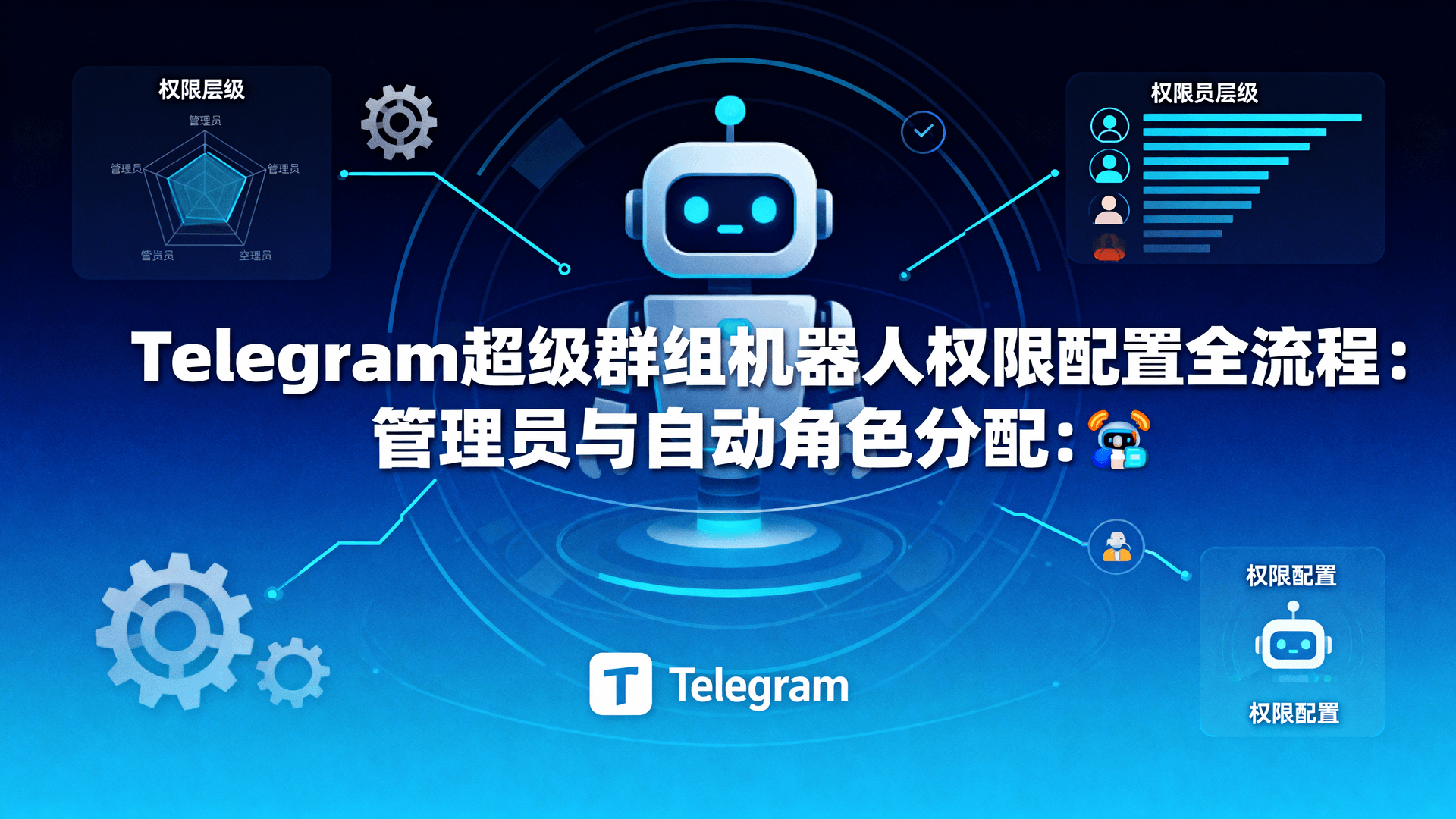 Telegram 超级群组机器人权限配置全流程：管理员与自动角色分配